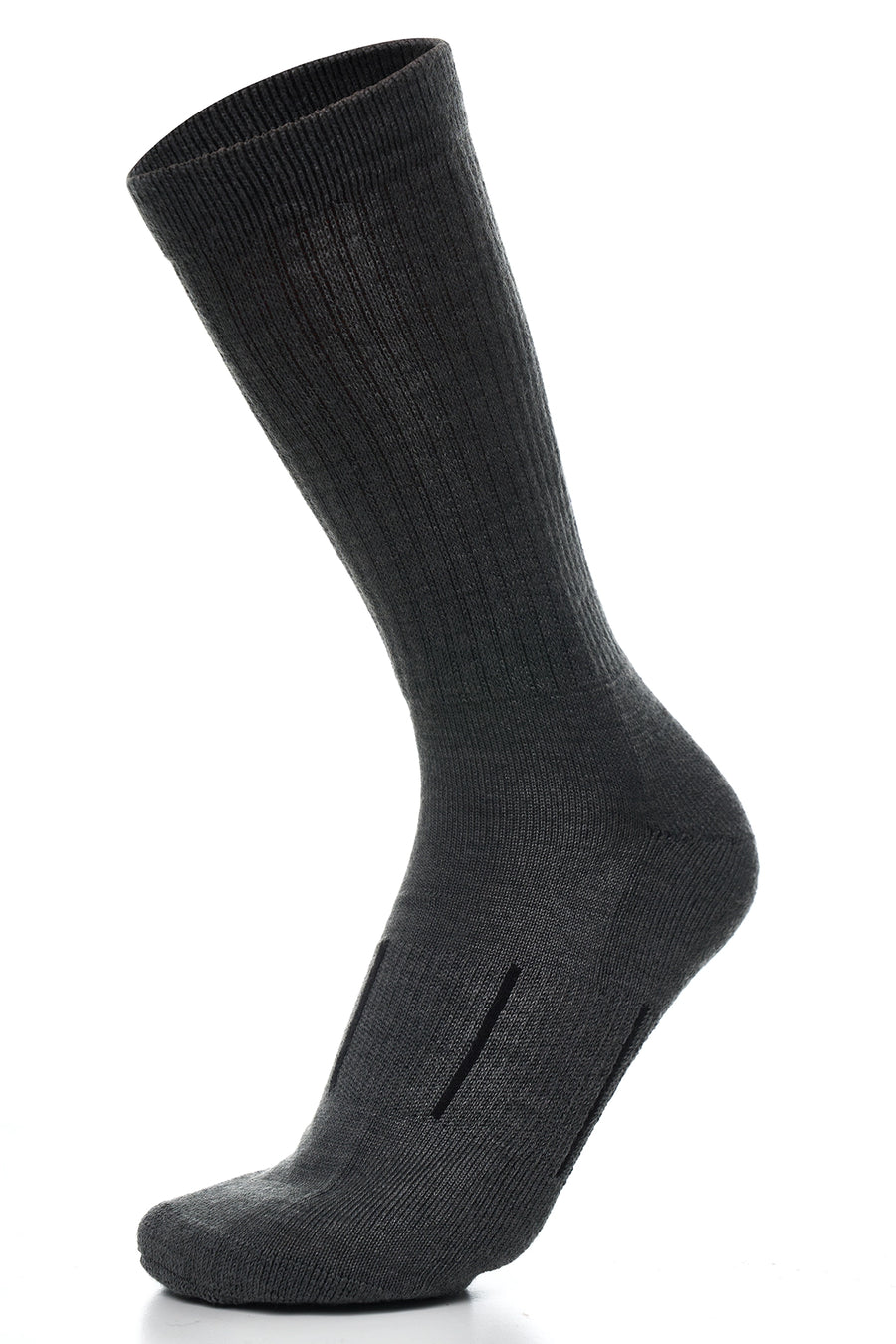 Merino Wool Hiking Socks, 3 pack, Steel Grey — view 2