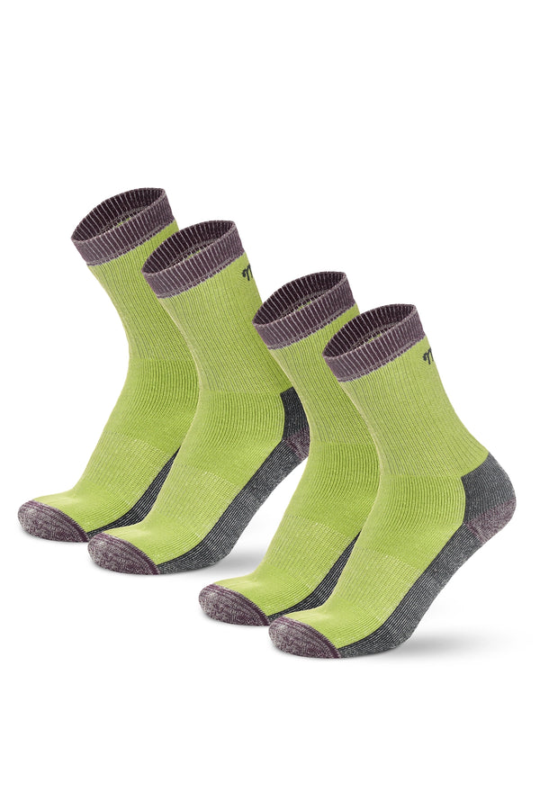 Merino Wool Running Socks, 2 pack, Electric Lightning