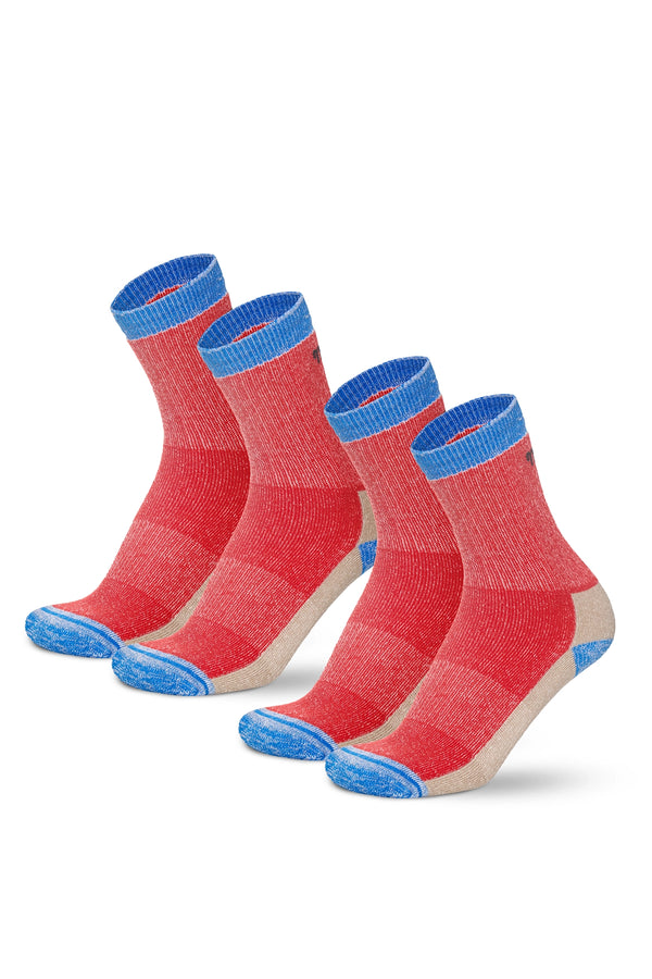 Merino Wool Running Socks, 2 pack, Watermelon Splash