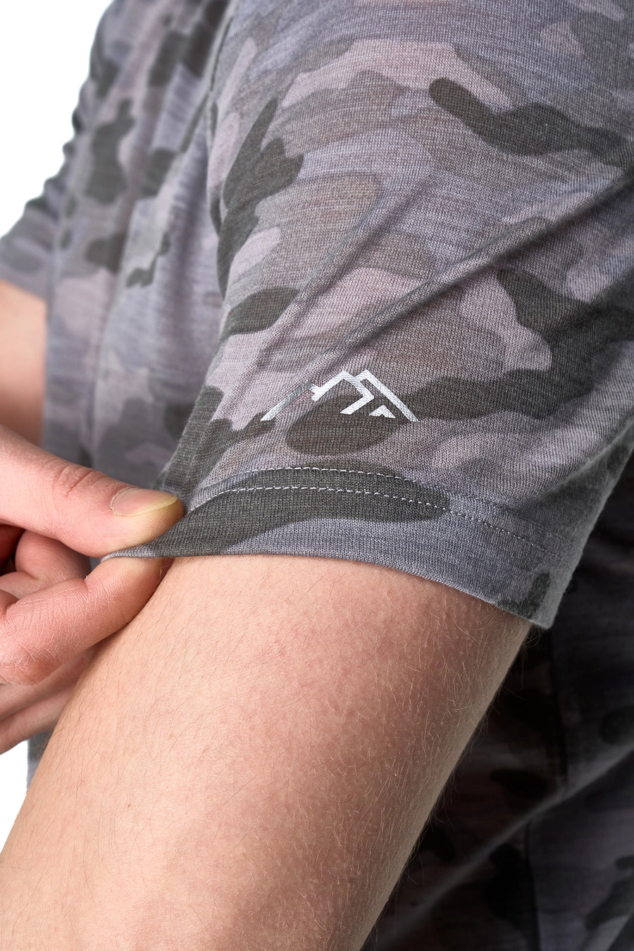 Men's Merino T-shirt 180 Camo Grey — view 5