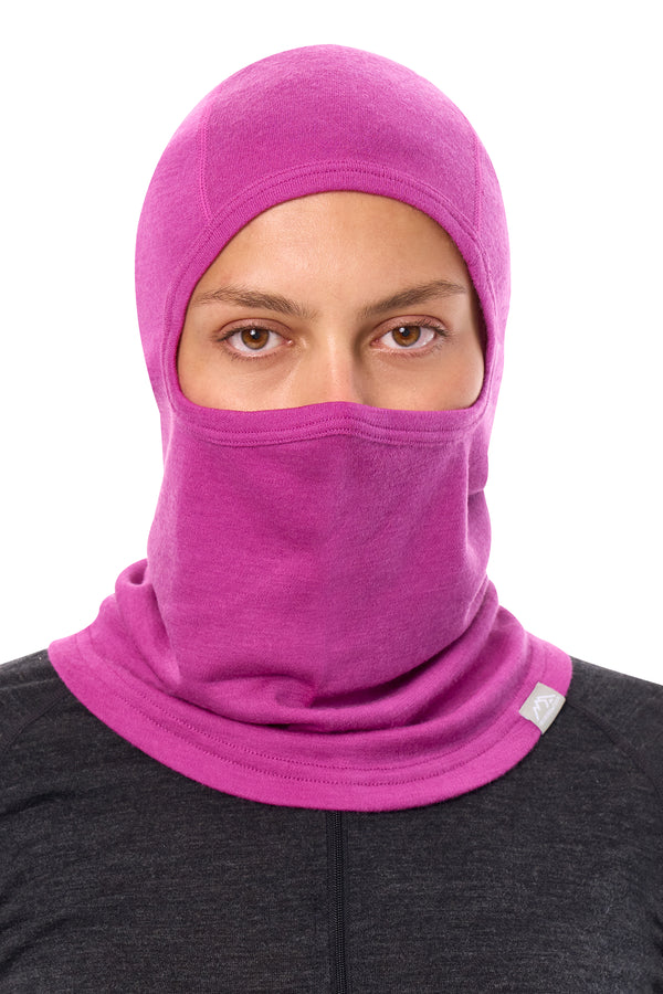 Merino Wool Balaclava Violet