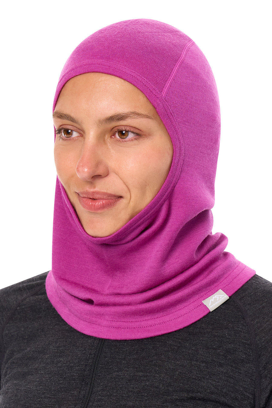 Merino Wool Balaclava Violet — view 5