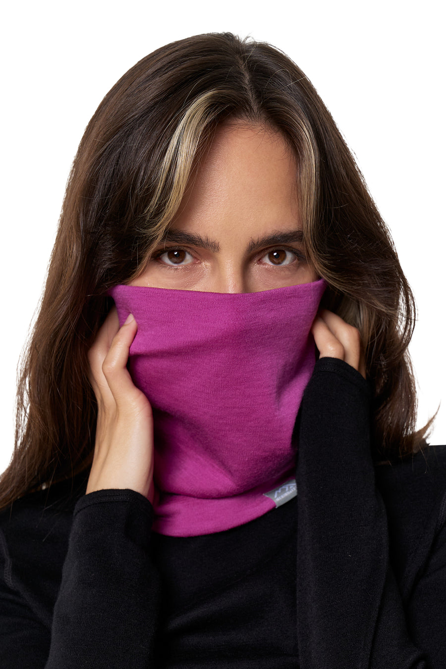 Merino Double-Layer Neck Gaiter Violet — view 2