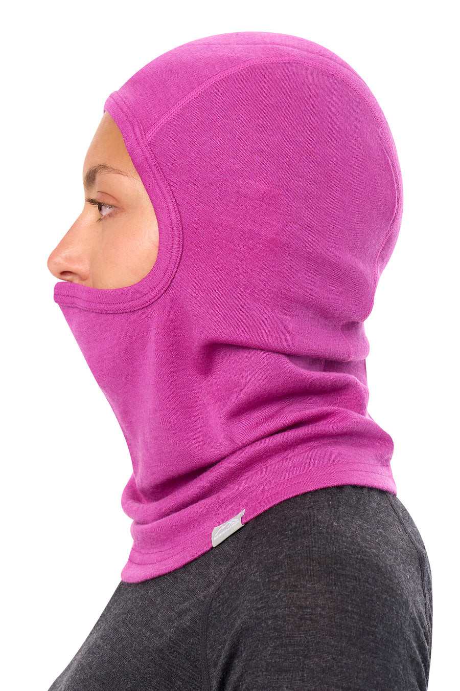 Merino Wool Balaclava Violet — view 4
