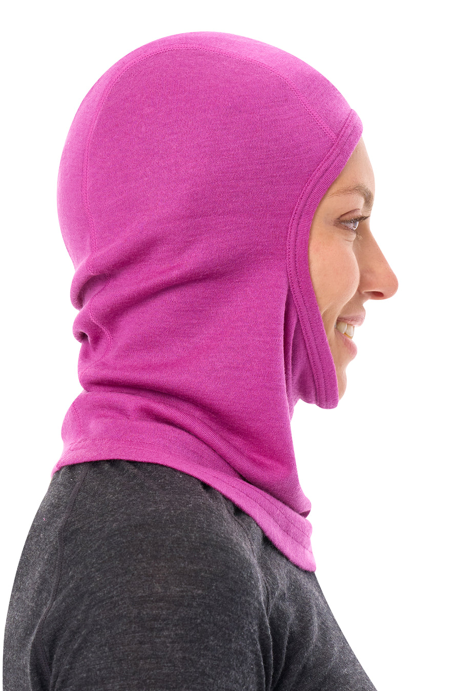 Merino Wool Balaclava Violet — view 6
