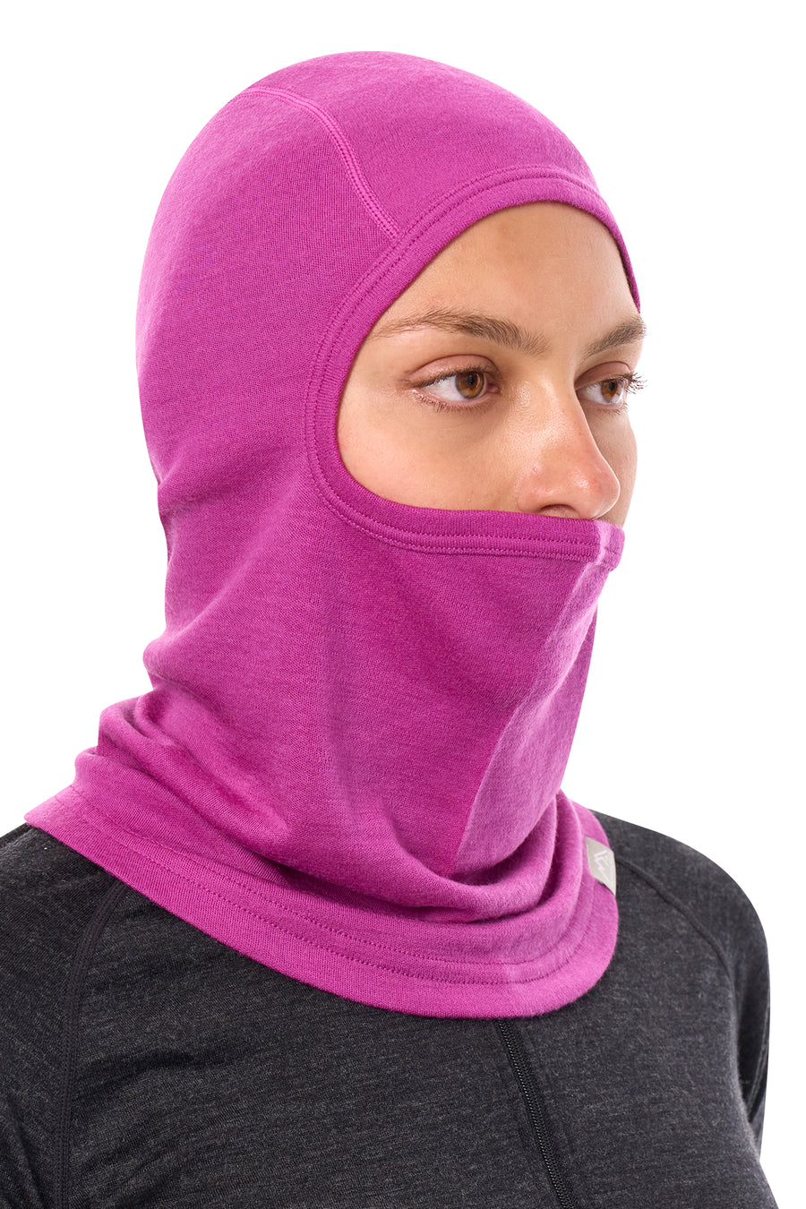 Merino Wool Balaclava Violet — view 3