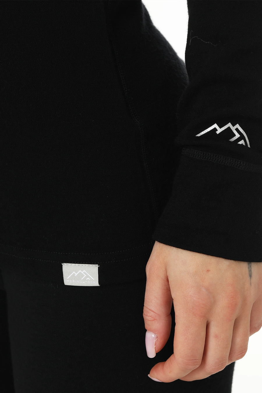 Women's Merino Thermal Set 250 Black Zip-Up — view 5