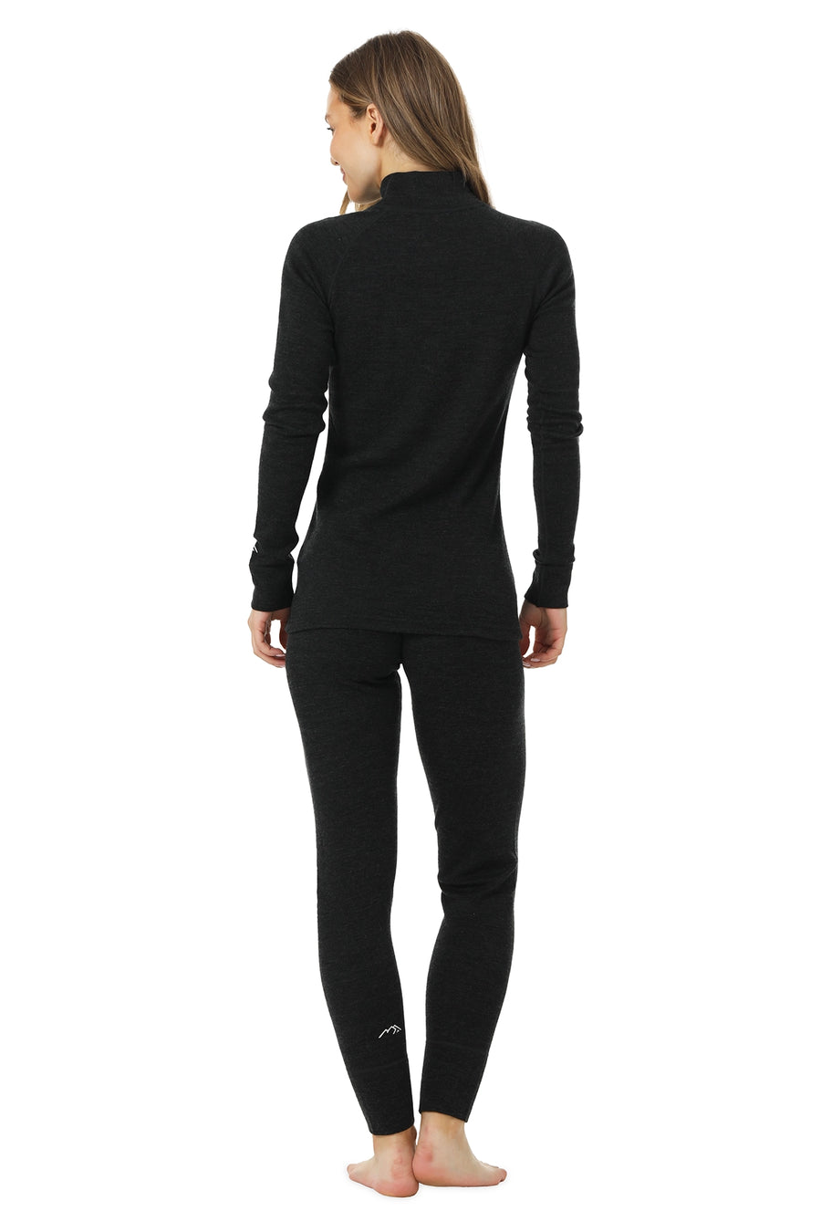 Women's Merino Thermal Set 250 Charcoal Grey Zip-up — view 2