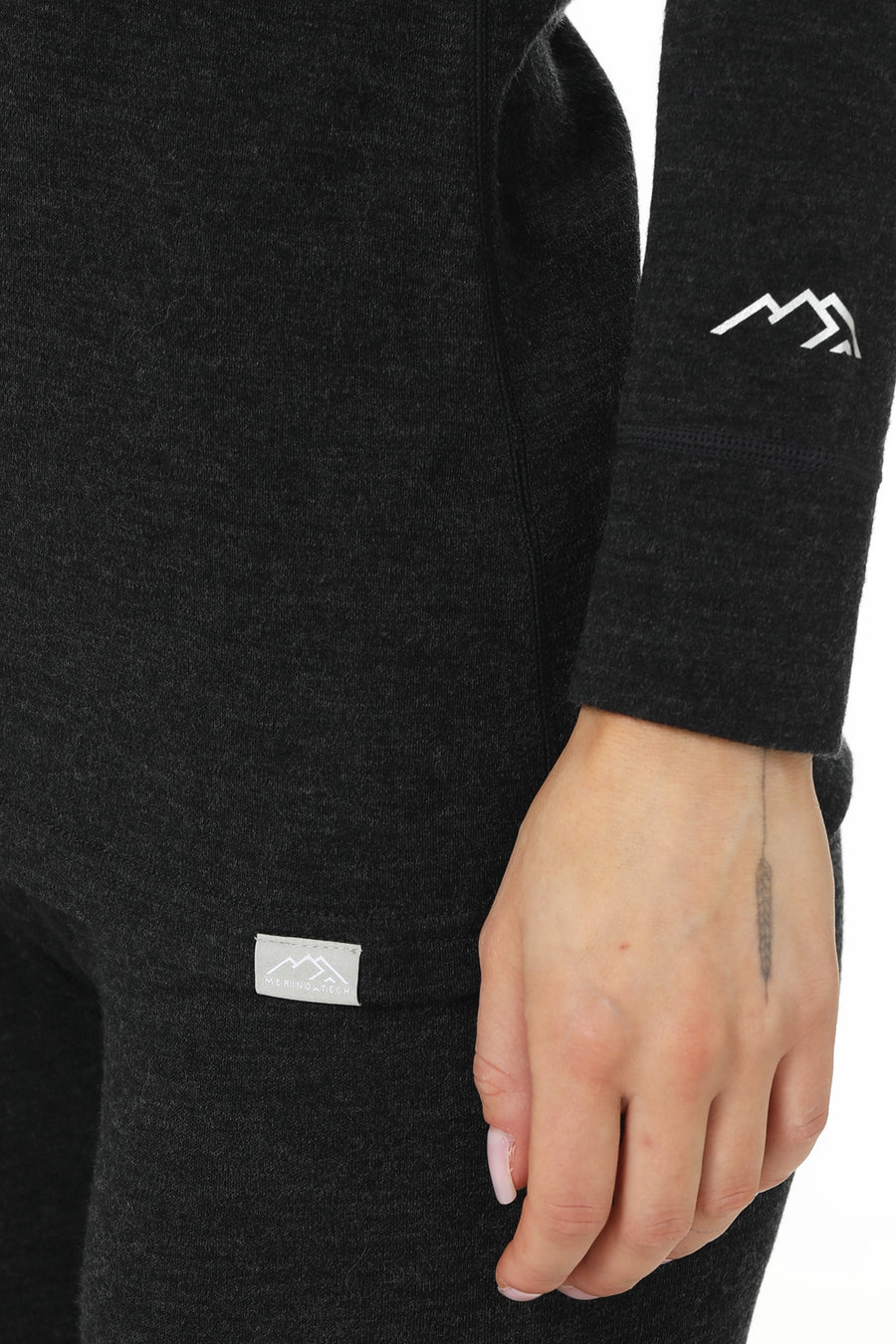 Women's Merino Thermal Set 250 Charcoal Grey Zip-up — view 5