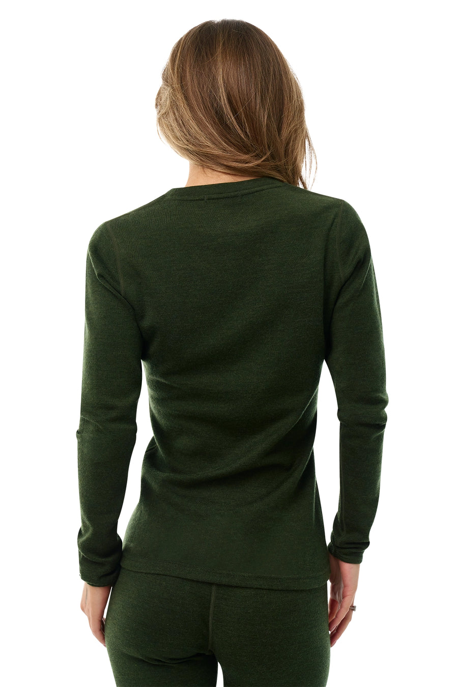 Women's Merino Long Sleeve 320 Army Green — view 5