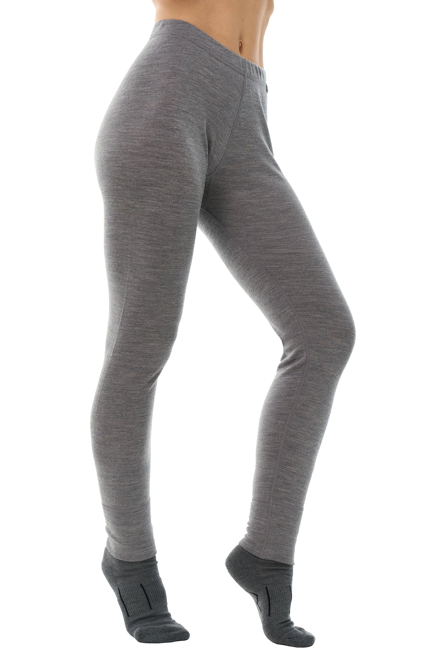 Women's Merino Pants 250 Gray Heather — view 2
