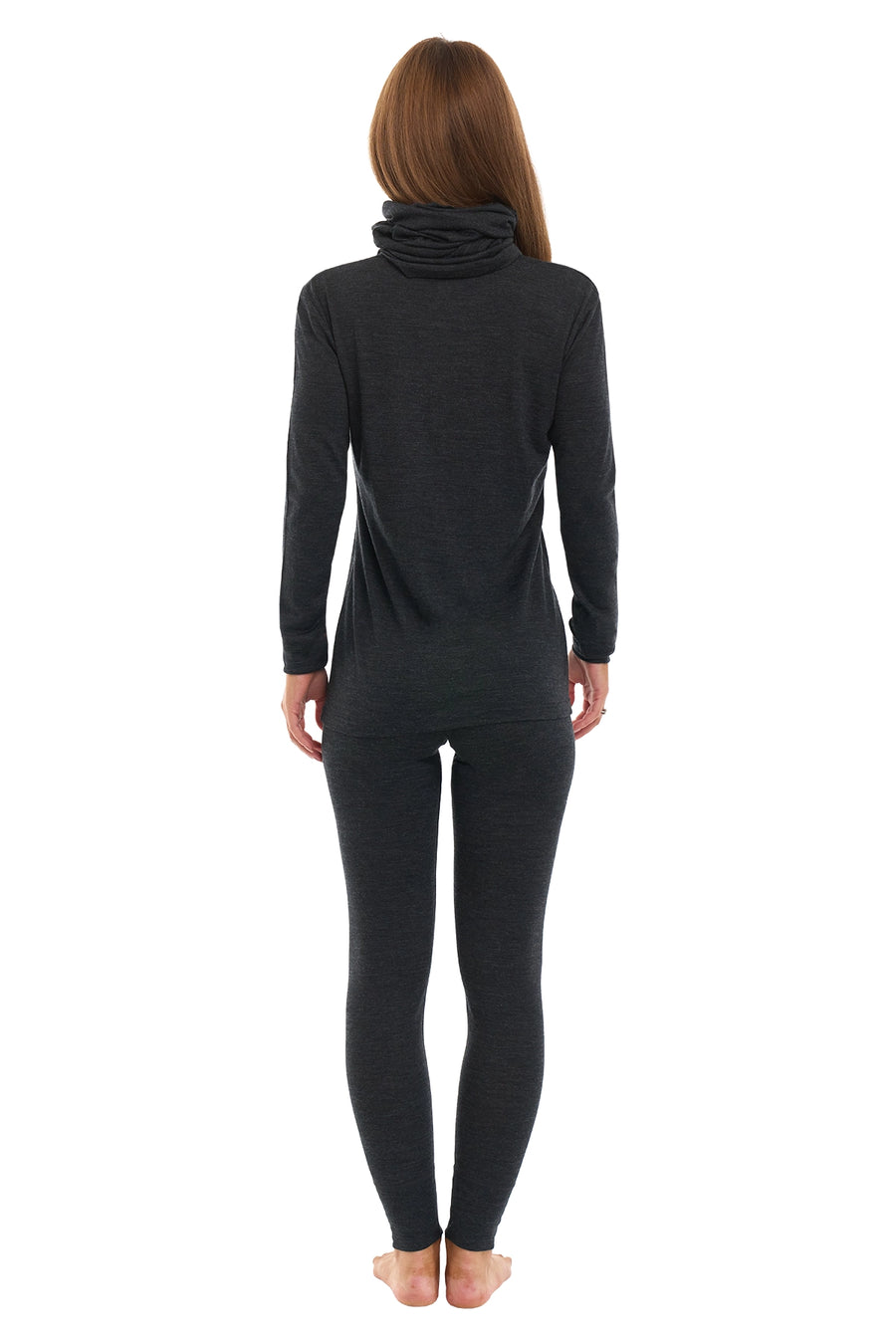 Women's Merino Charcoal Set + Neck Gaiter