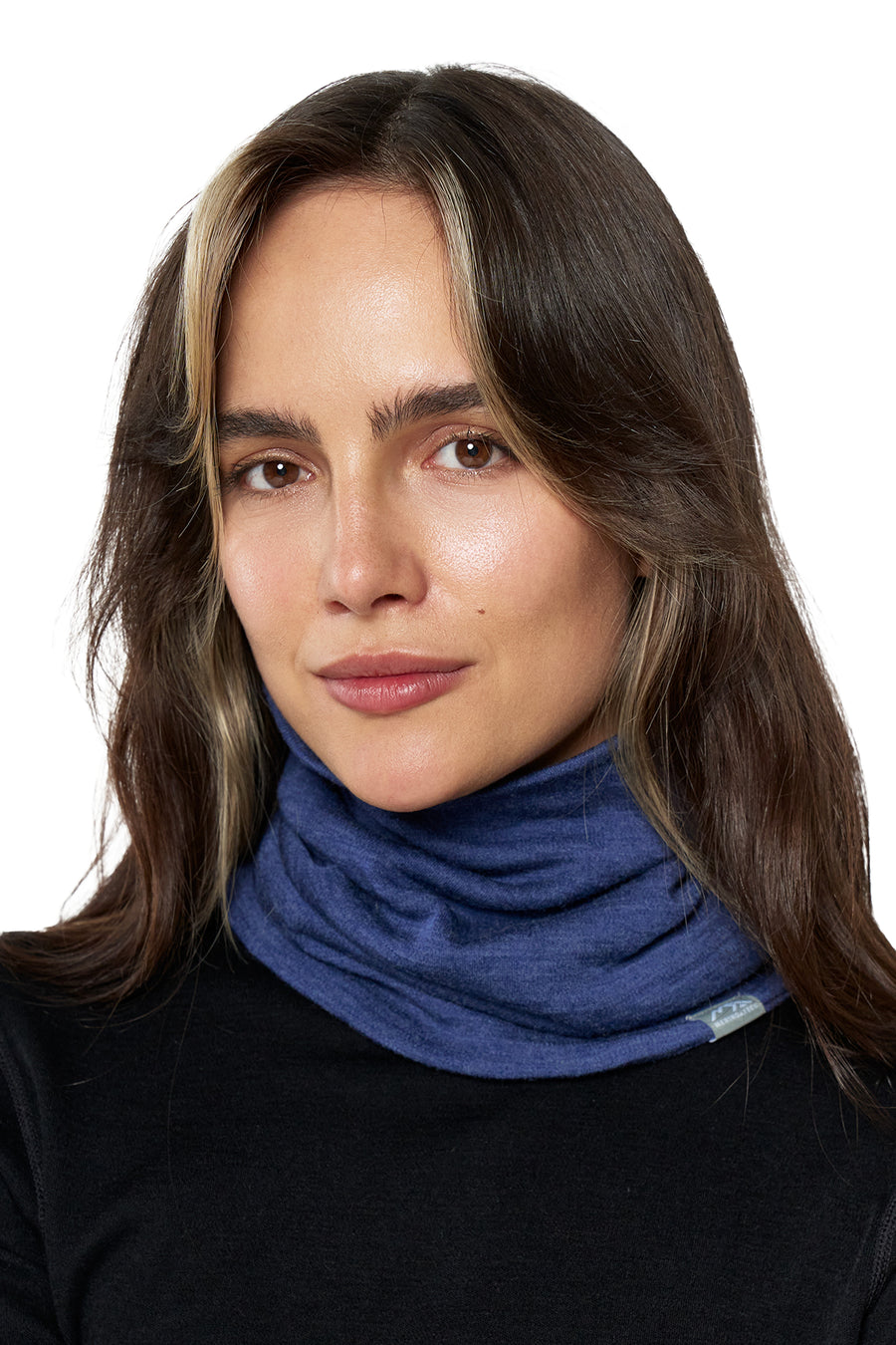 Merino Double-Layer Neck Gaiter Windsor Blue — view 2
