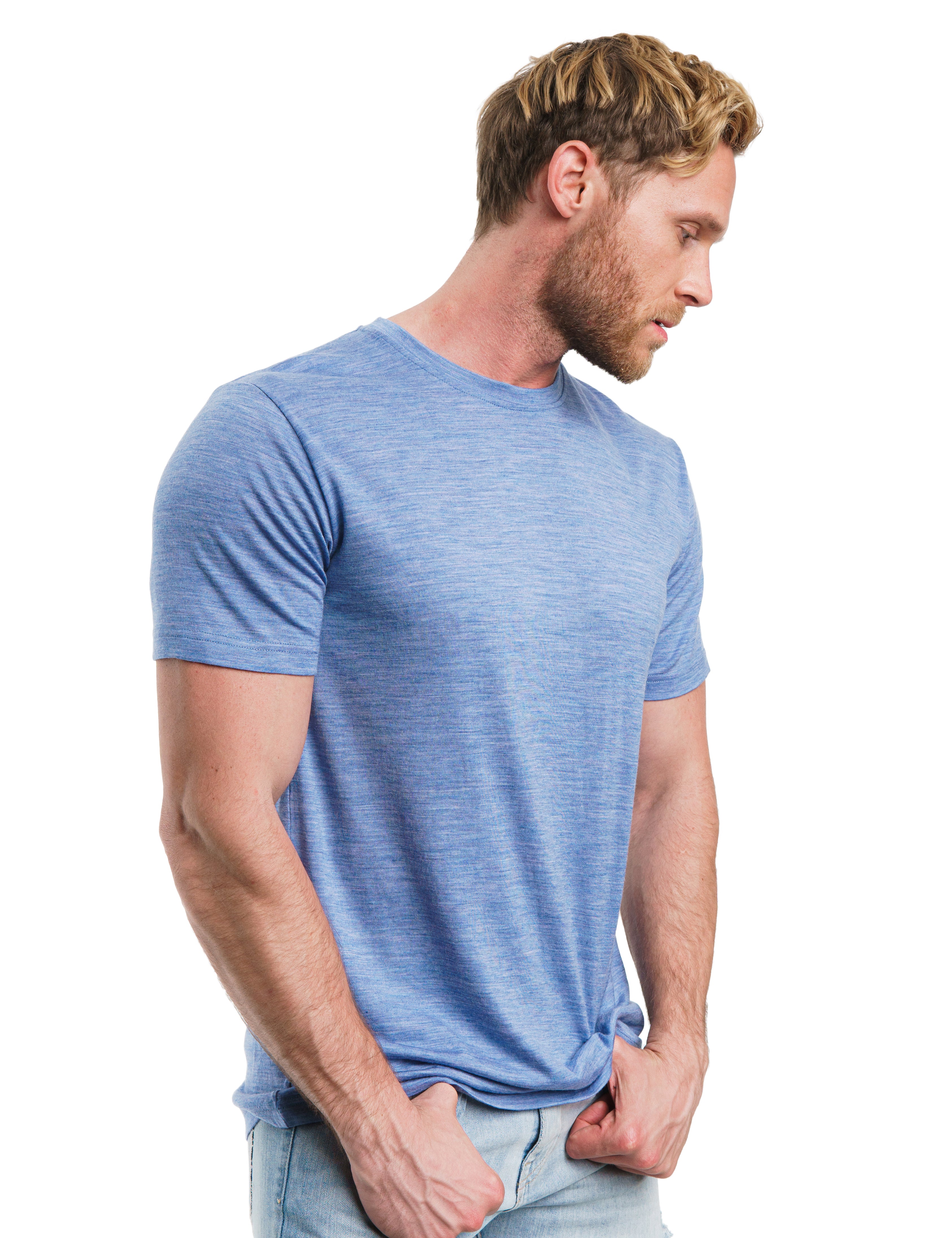 Merino.tech Camiseta de capa base, camisetas térmicas de manga larga de  100% lana merino, de peso ligero, medio y pesado + calcetines