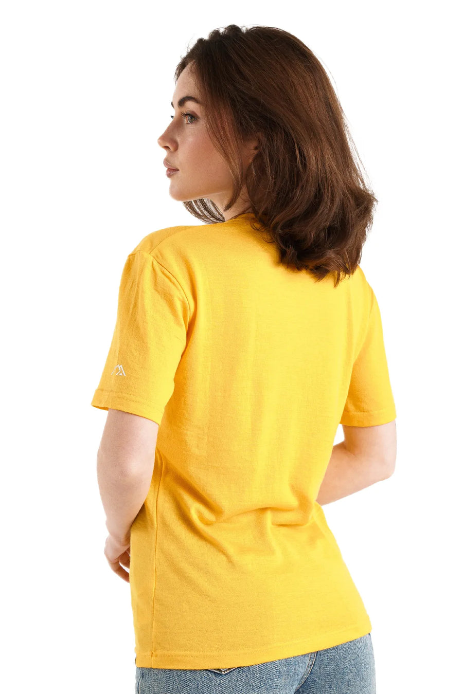 Women's Merino T-shirt 180 Gold Crewneck with socks — view 3