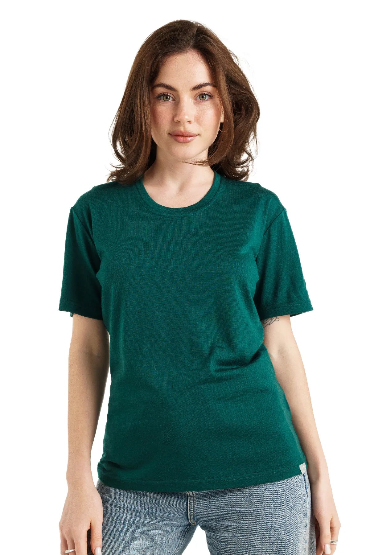 Ultimate Comfort: Women's 100% Merino Wool Rainforest Green