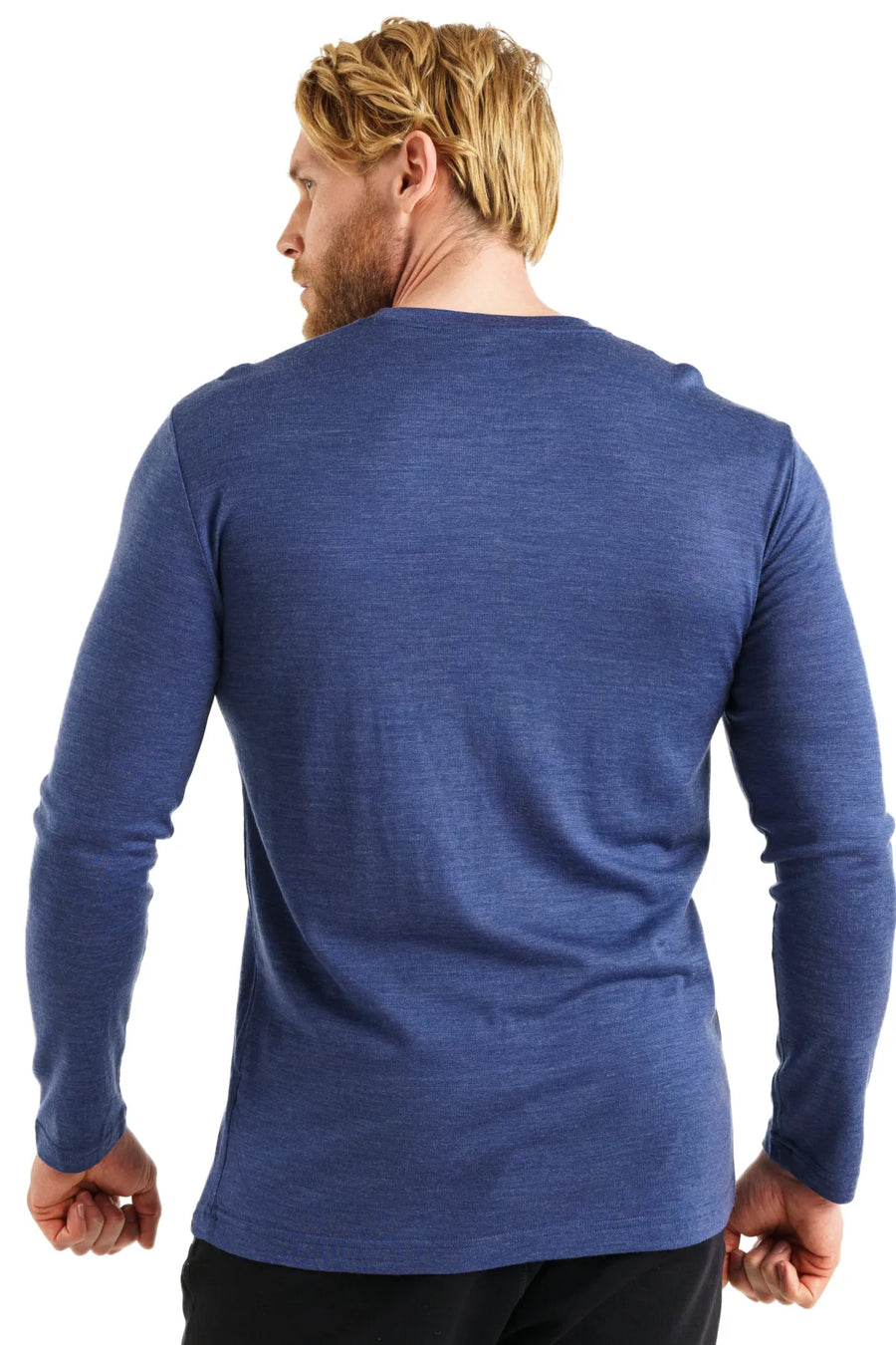 Men's Merino Long Sleeve 165 Indigo Night — view 3