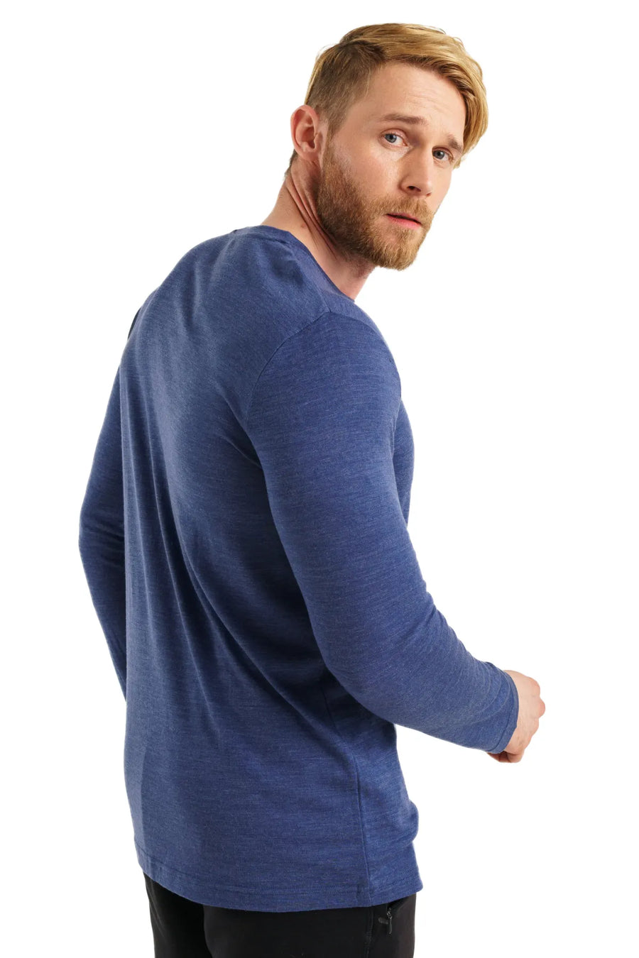 Men's Merino Long Sleeve 165 Indigo Night — view 2