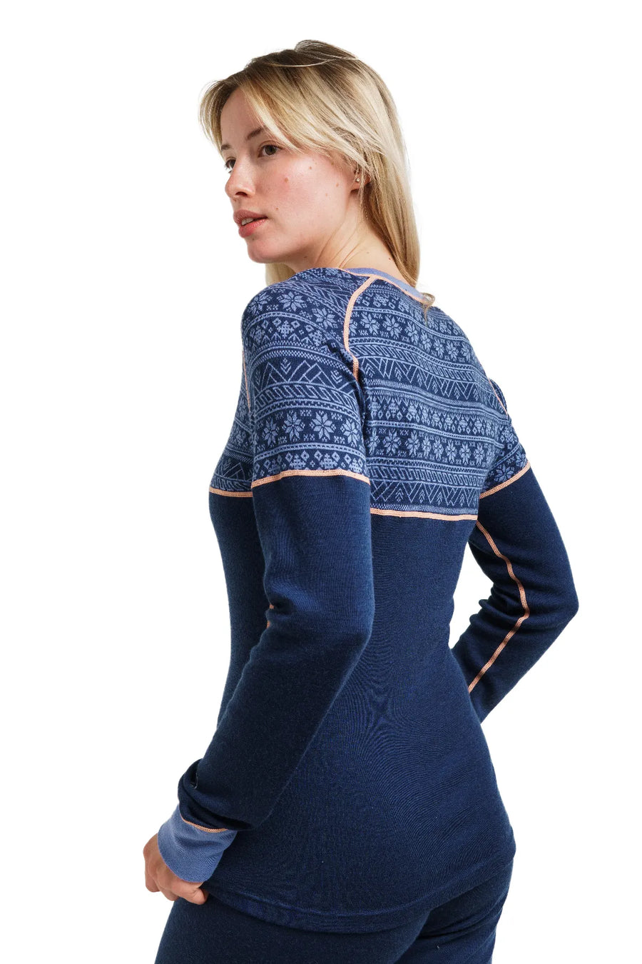 Women's Merino Long Sleeve 250 Nordic Tale Berry — view 3