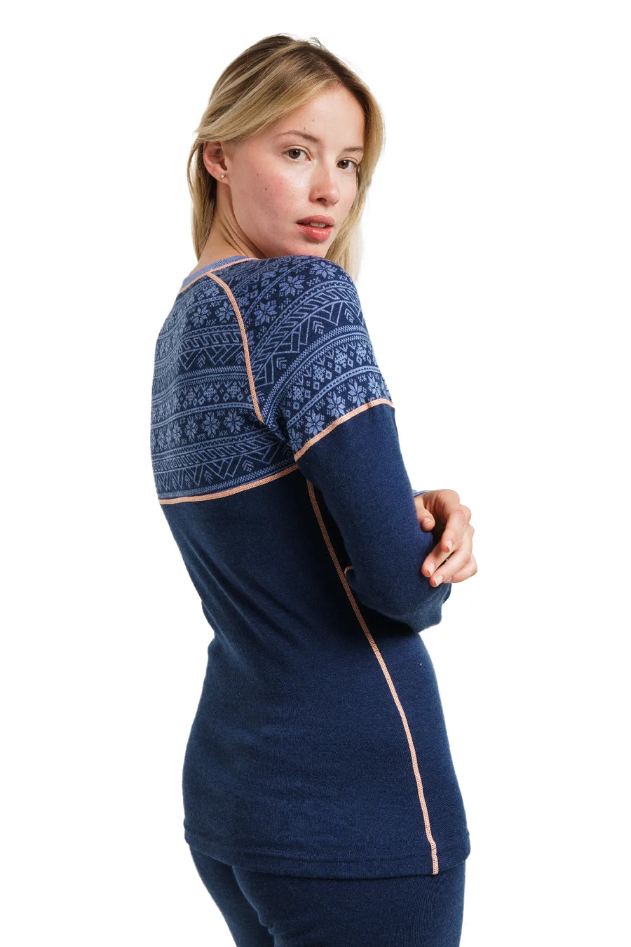 Women's Merino Long Sleeve 250 Nordic Tale Berry — view 2