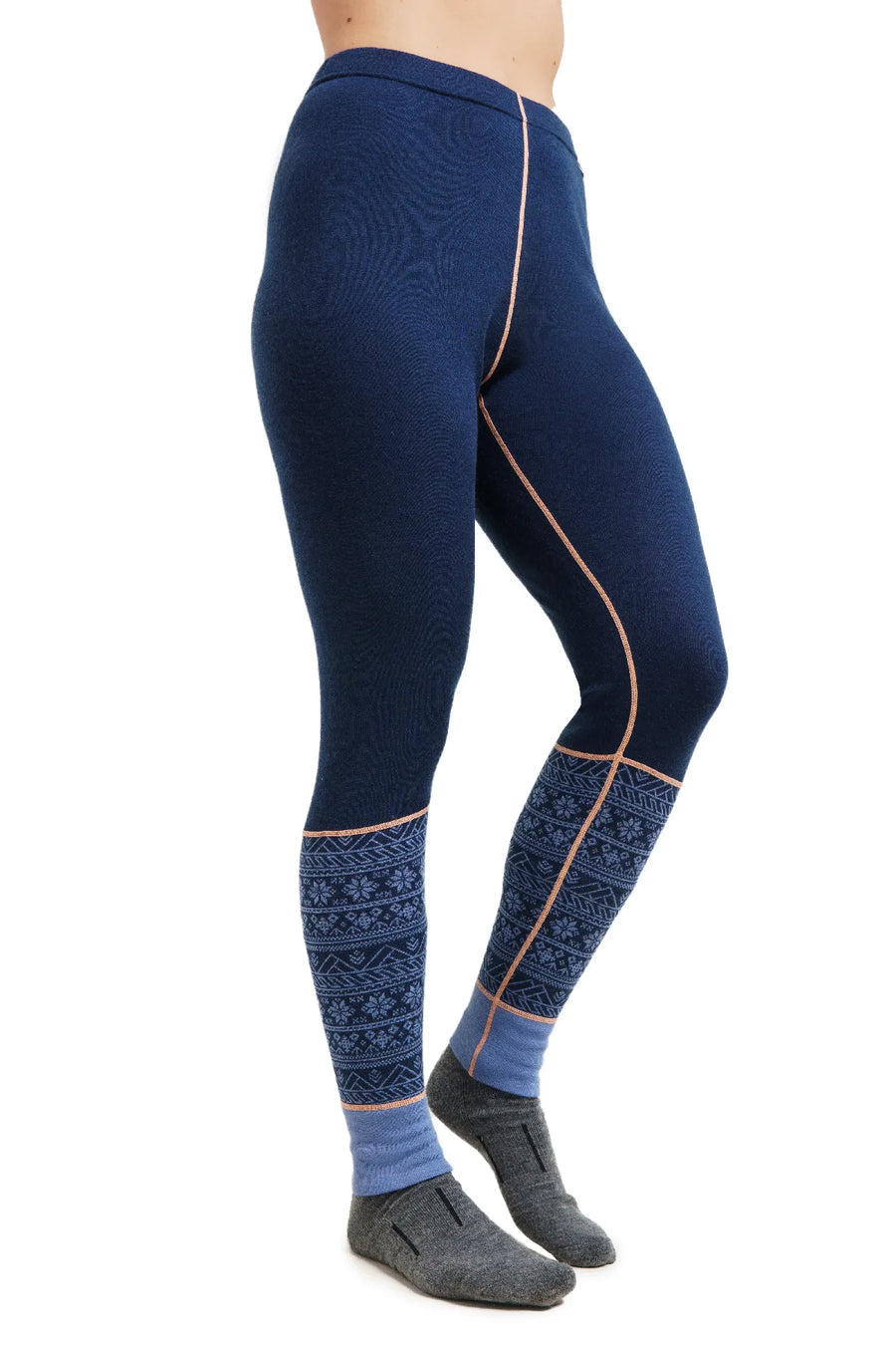 Women's Merino Pants 250 Nordic Tale Berry — view 2