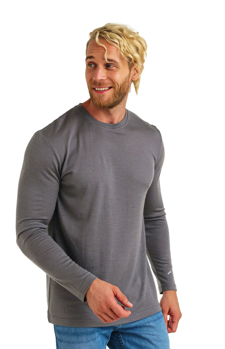 Men's Merino Long Sleeve 165 Perfect Grey — view 2