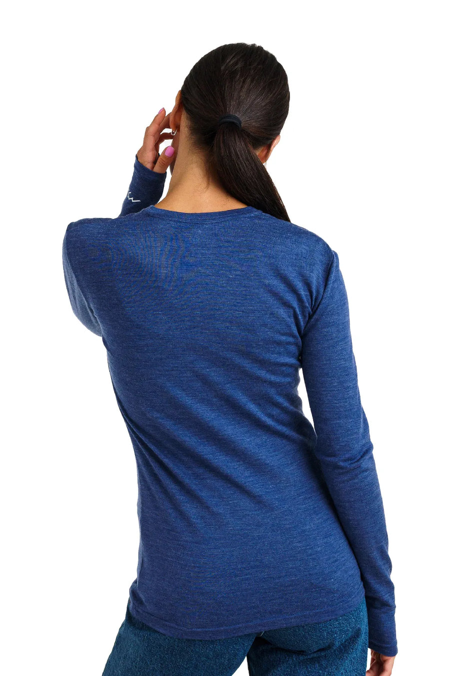 Women's Merino Long Sleeve 165 Windsor Blue — view 3