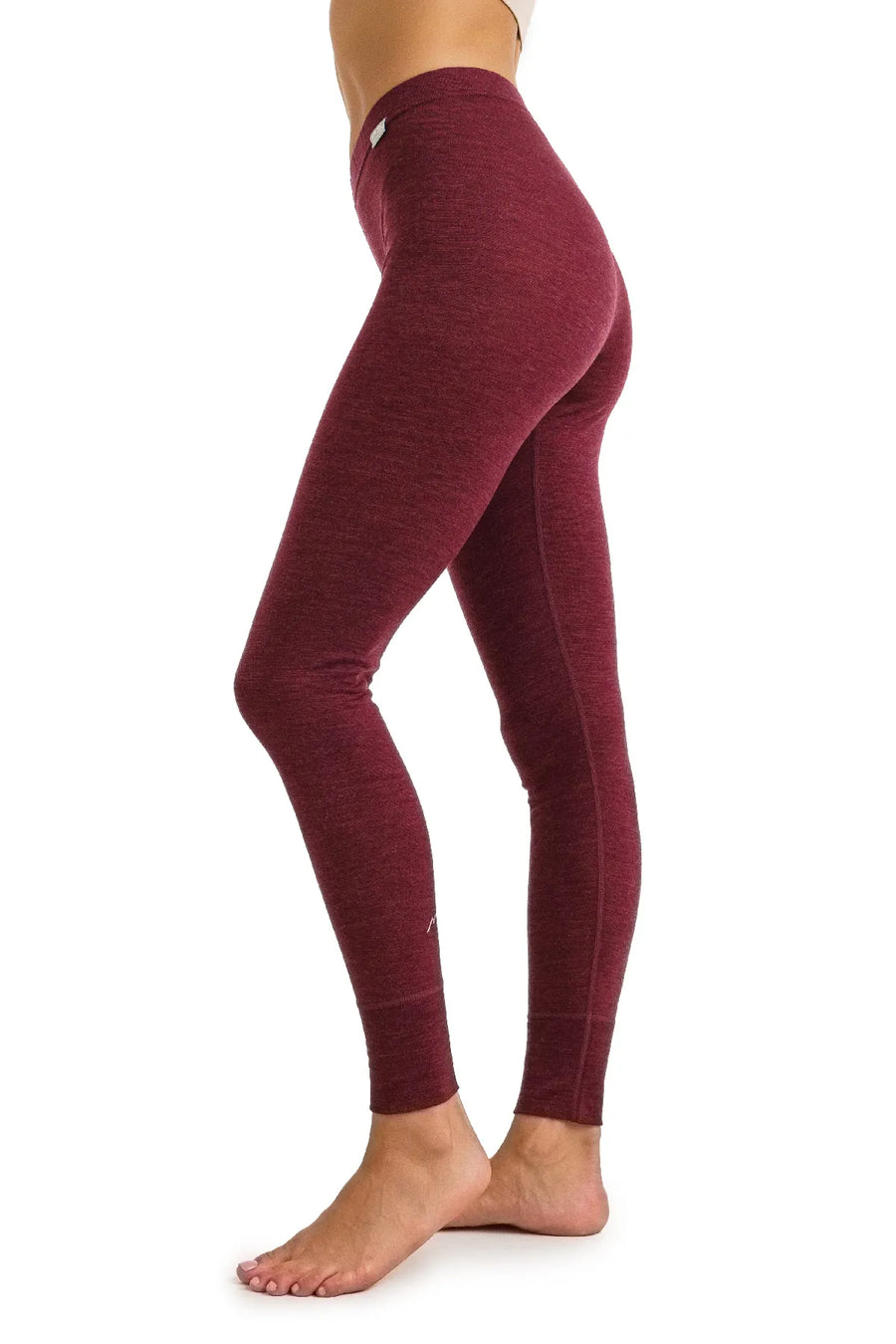 Women's Merino Pants 165 Burgundy — view 2