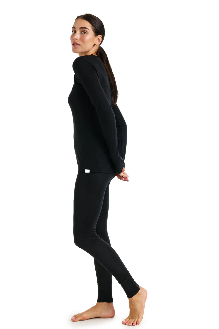 Women's Merino Thermal Set 165 Black — view 3