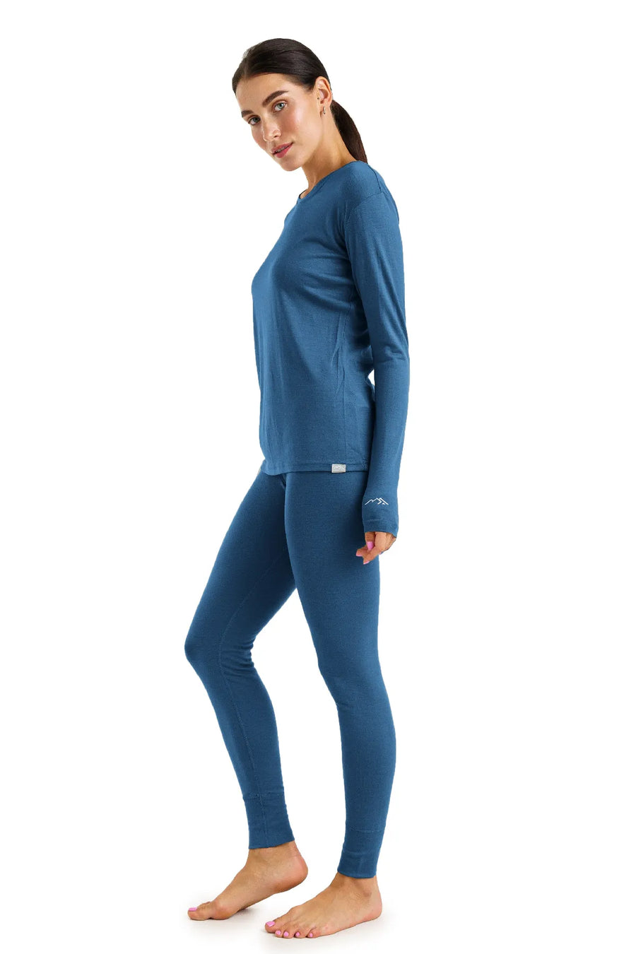Women's Merino Thermal Set 165 Denim Blue — view 3