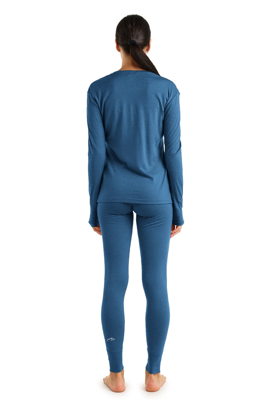 Women's Merino Thermal Set 165 Denim Blue — view 2