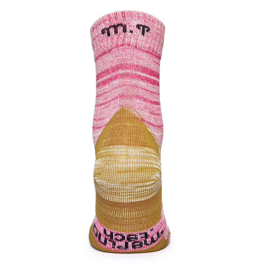 Merino Wool Running Socks, 2 pack, Beetroot Olive — view 3
