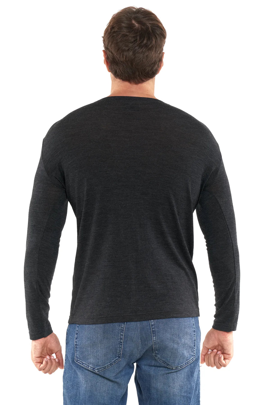 Men's Merino Long Sleeve 170 Charcoal — view 2