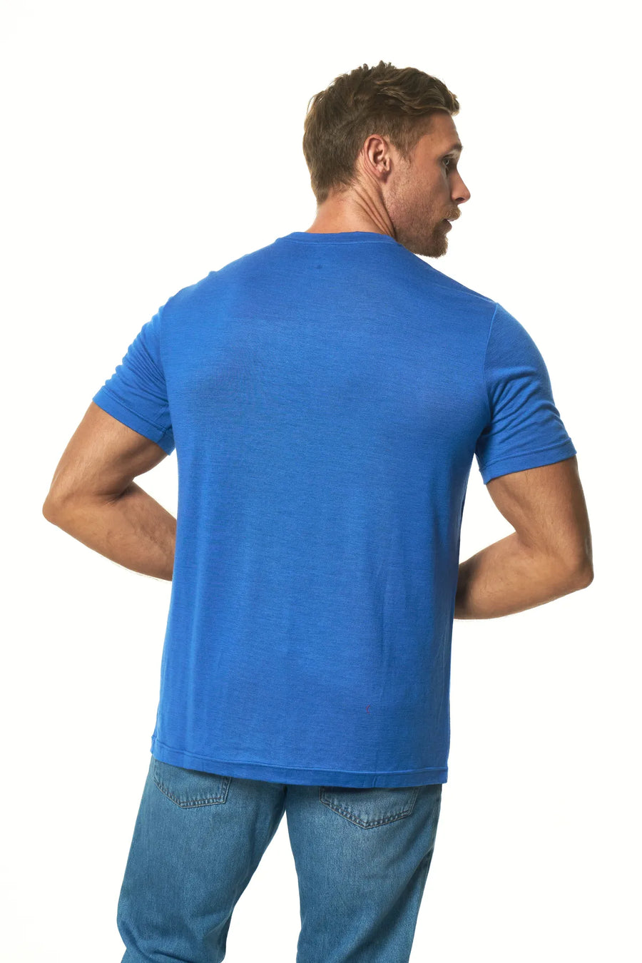 Men's Merino T-shirt 180 Cobalt Blue — view 8