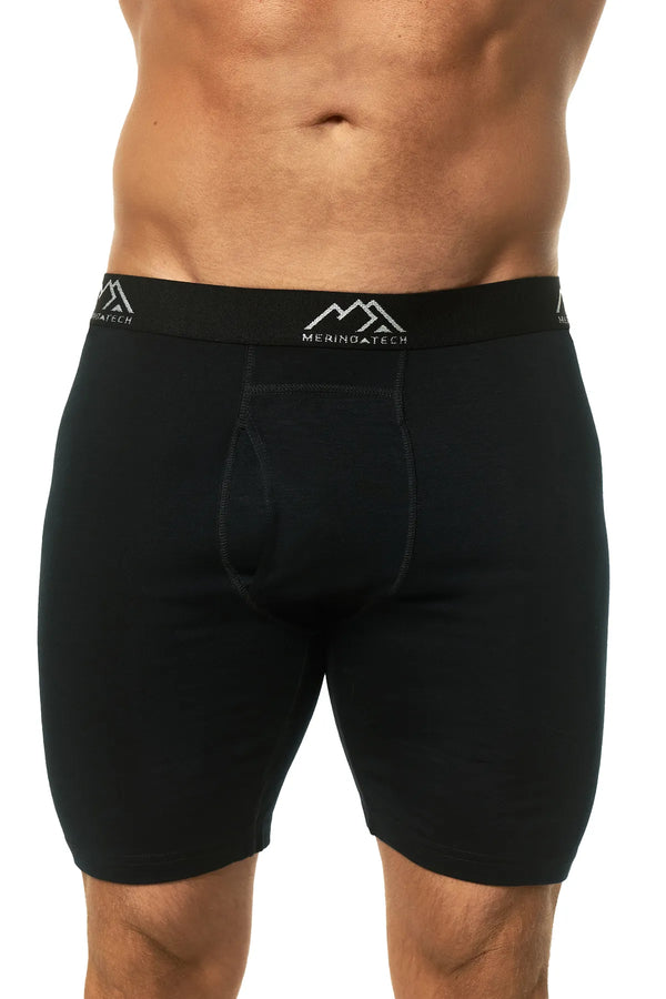 Men's Merino Boxers Slate Black, 1 pack