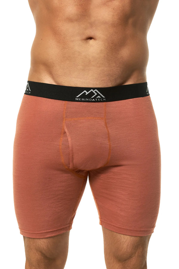 Men's Merino Boxers Light Orange, 1 pack
