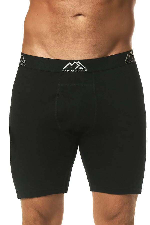 Men's Merino Boxers 170 Iron Black, 1 pack