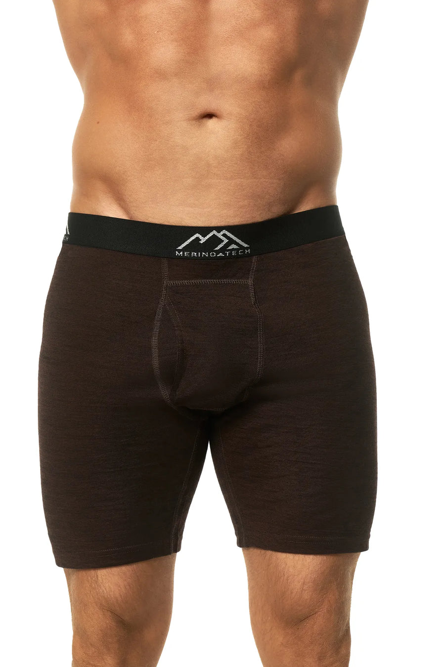 Men's Merino Boxers 170 Dark Brown, 1 pack