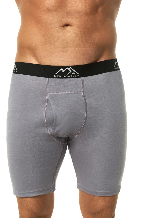 Men's Merino Boxers Stone Grey, 1 pack