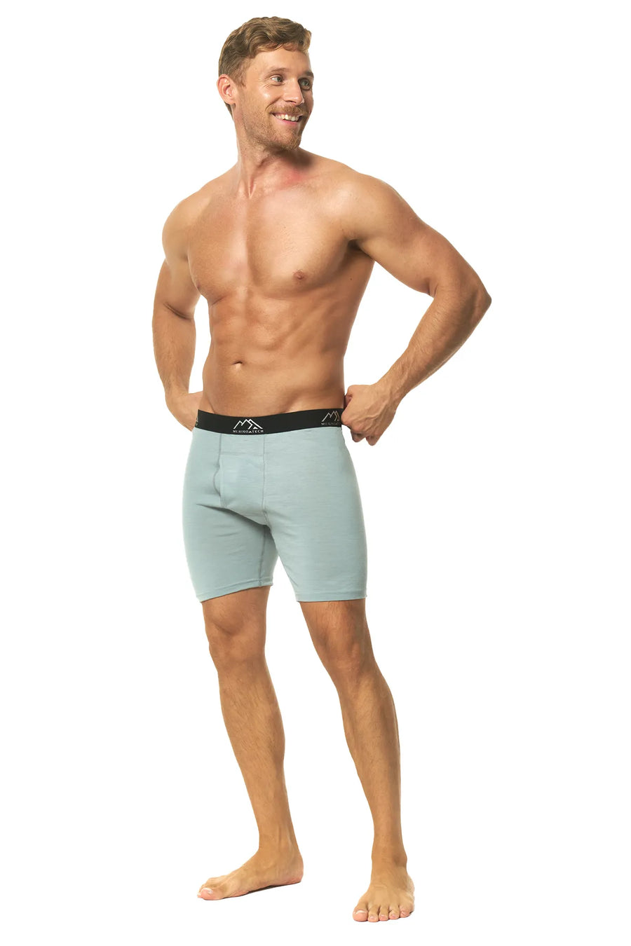 Men's Merino Boxers Dusty Grey, 1 pack — view 3