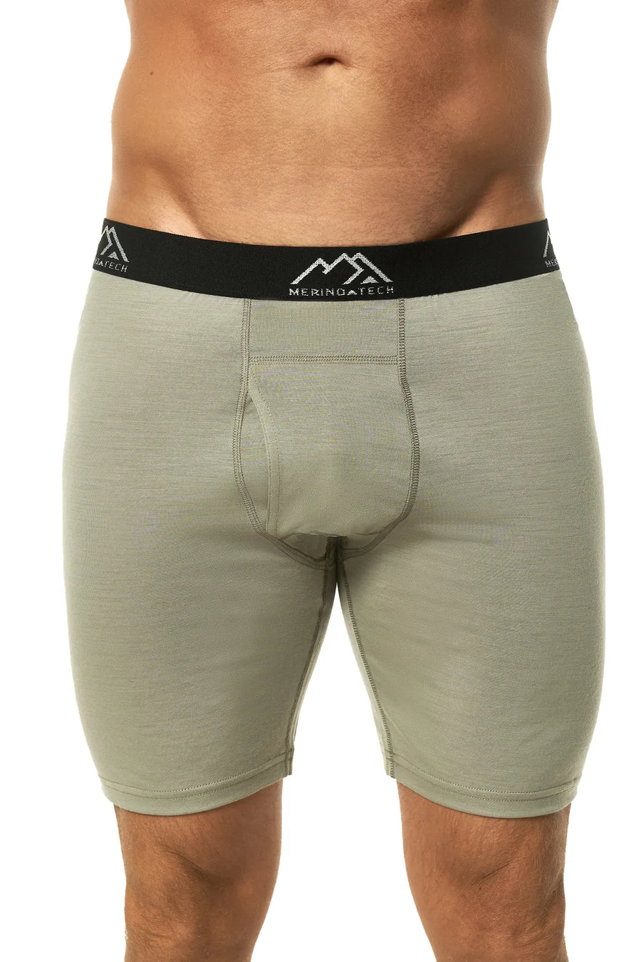 Men's Merino Boxers 170 Khaki, 1 pack