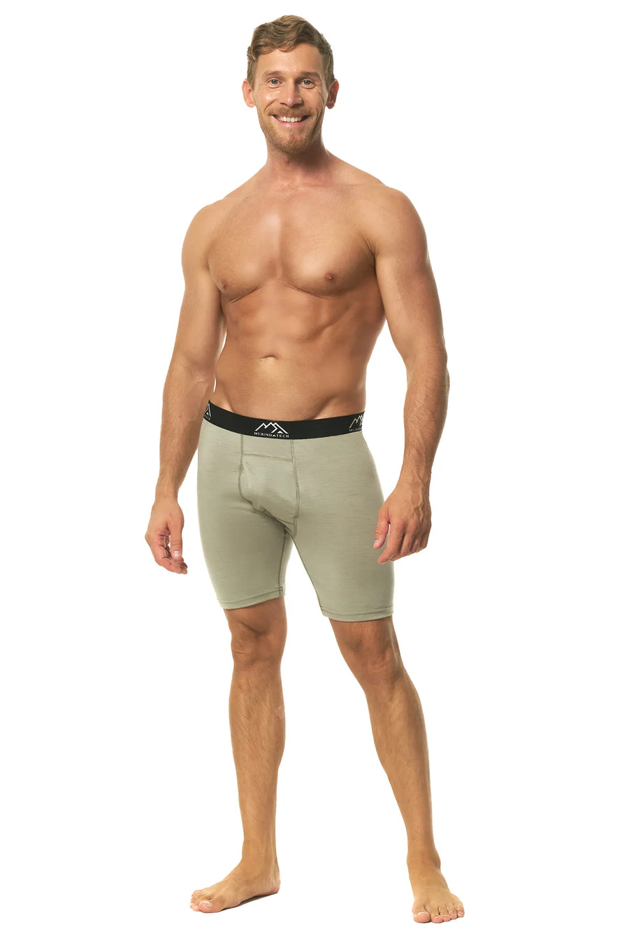 Men's Merino Boxers 170 Khaki, 1 pack — view 3