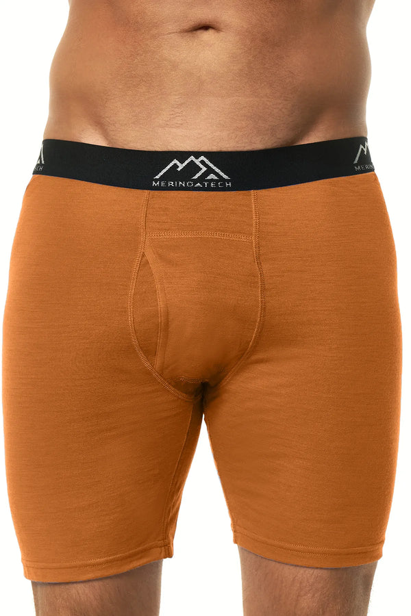 Men's Merino Boxers Firebrick Orange, 1 pack