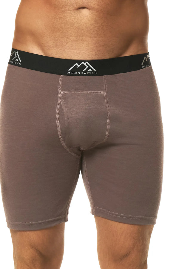 Men's Merino Boxers Woody Brown, 1 pack