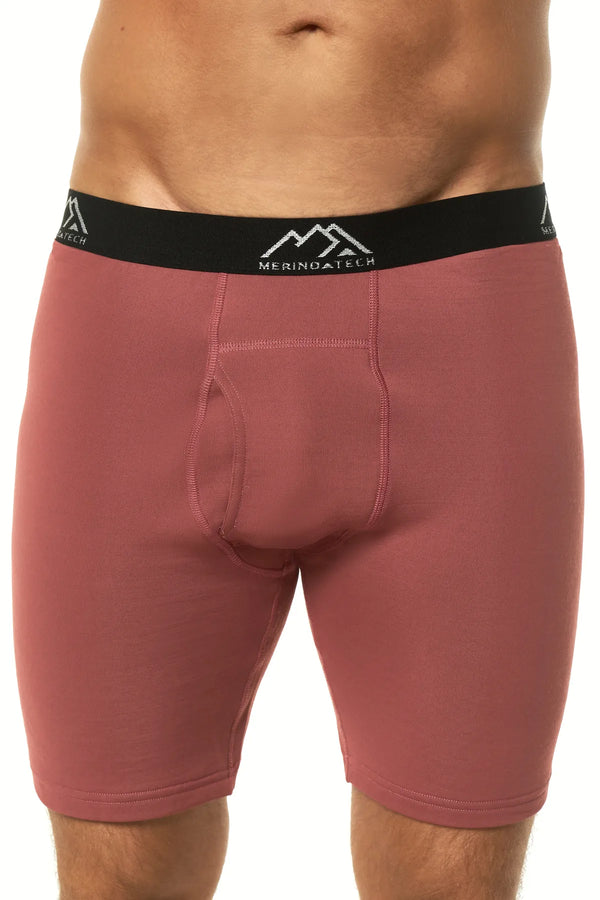 Men's Merino Boxers Cherry Red, 1 pack