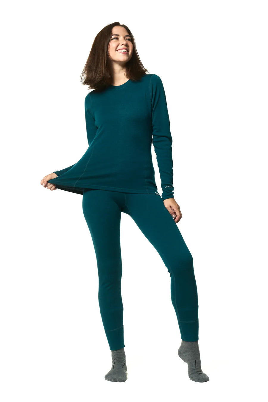 Women's Merino Thermal Set 320 Deep Teal — view 3