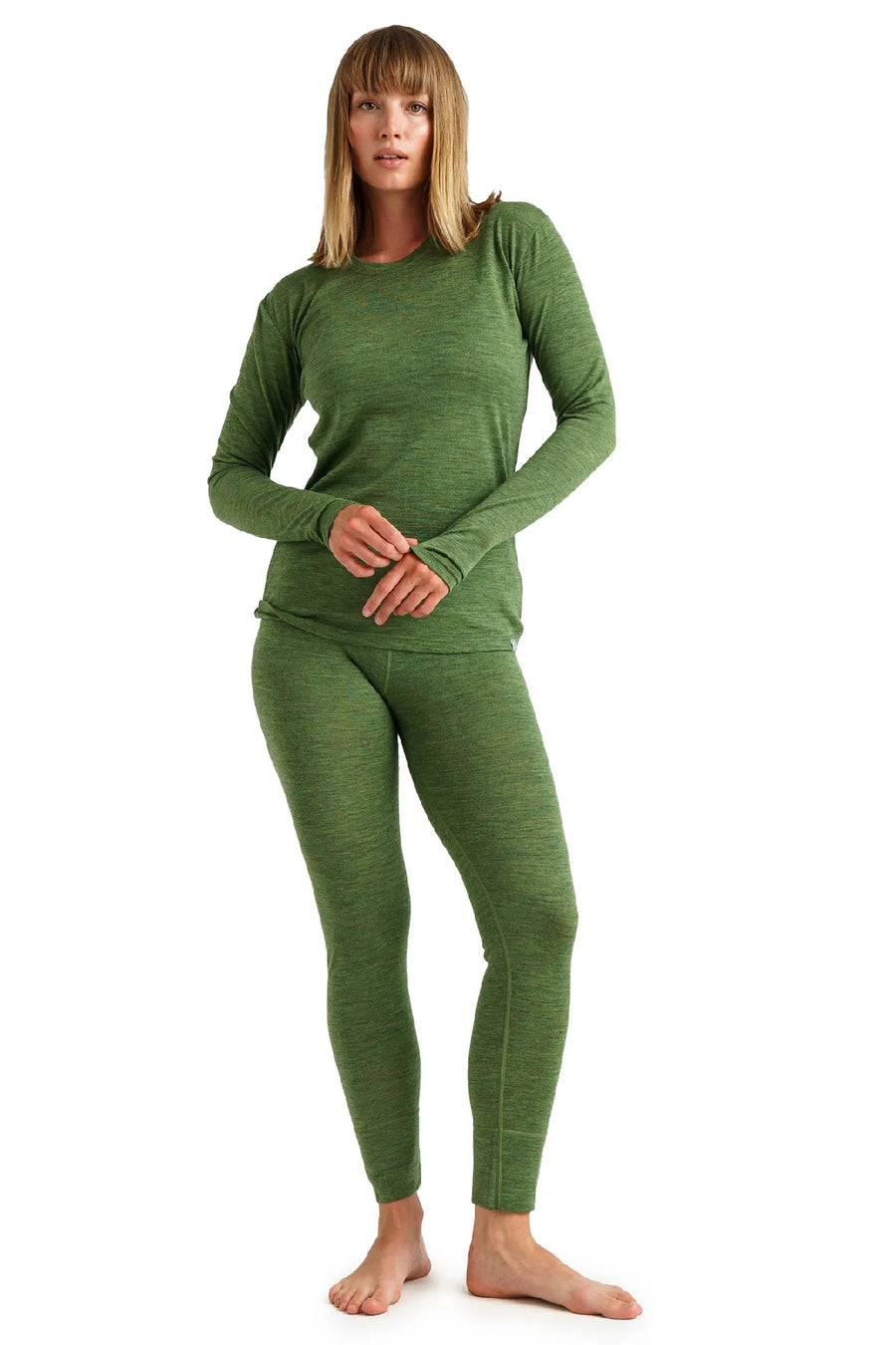Women's Merino Thermal Set 165 Olive Green — view 3
