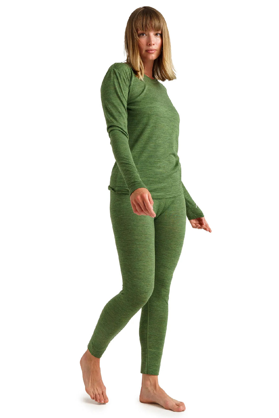 Women's Merino Thermal Set 165 Olive Green — view 4