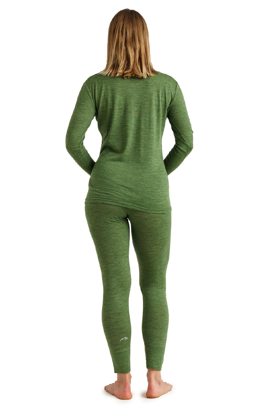 Women's Merino Thermal Set 165 Olive Green — view 2