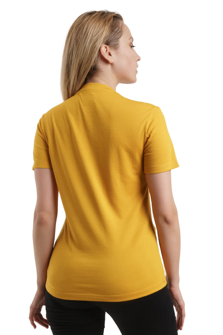 Women's Merino T-shirt 180 Gold | V-neck